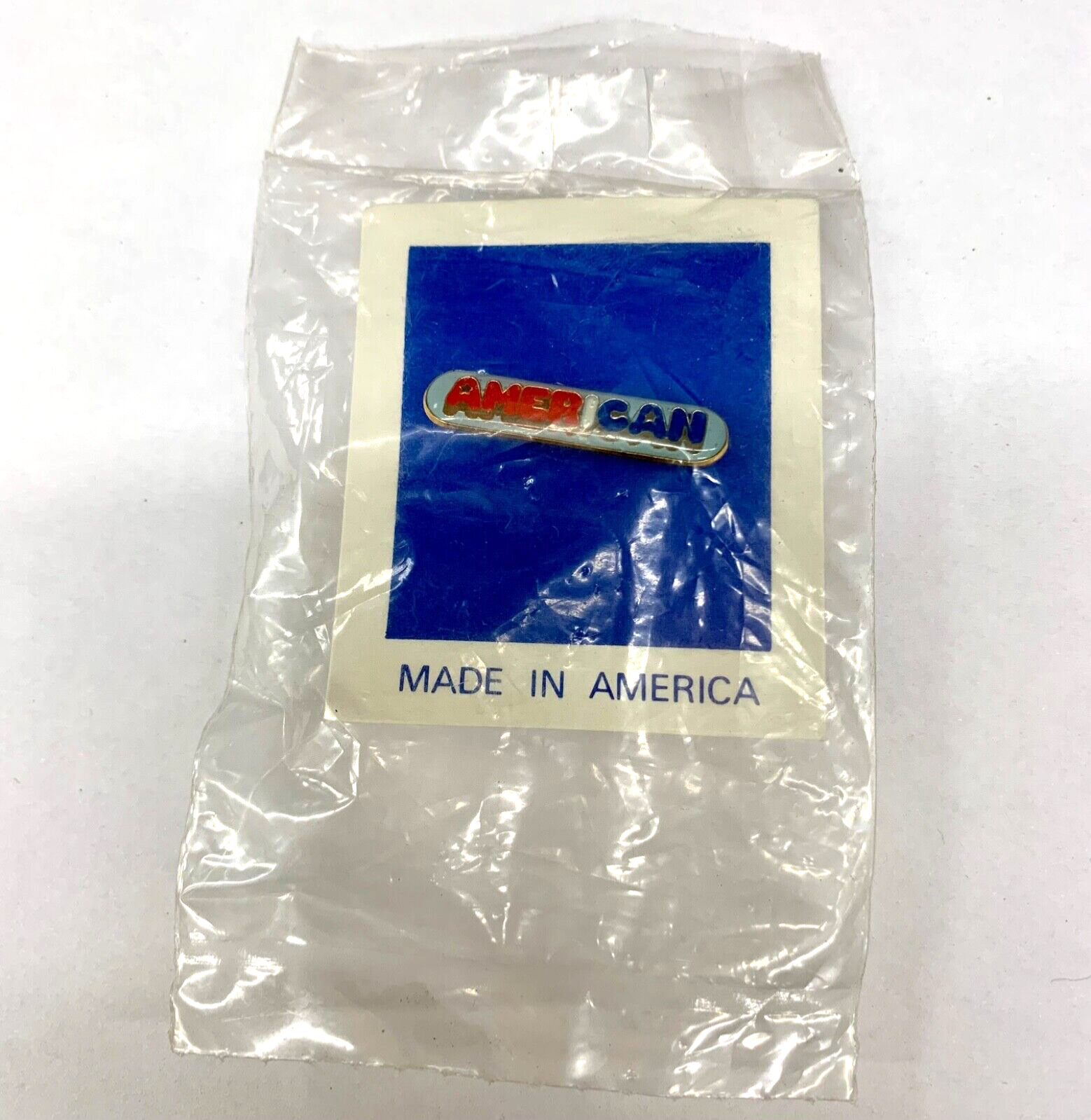 Vintage Amer I Can American Lapel Pin USA Patriotic 1 1/8” Без бренда - фотография #2