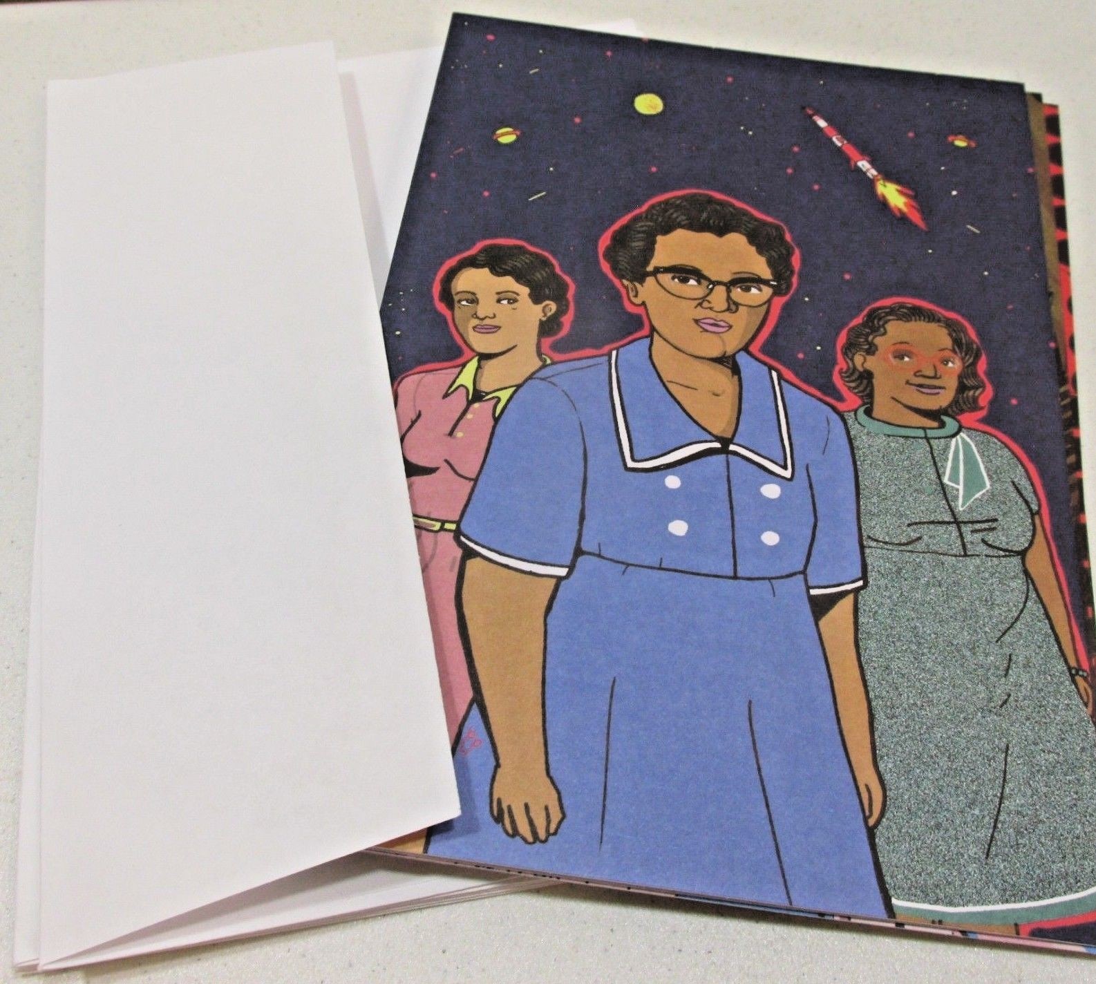 Rebel Girls Note Cards Stationery Set 5 Blank Inside Beyonce Goodall Kahlo More Timbuktu Labs, Inc Does Not Apply - фотография #2