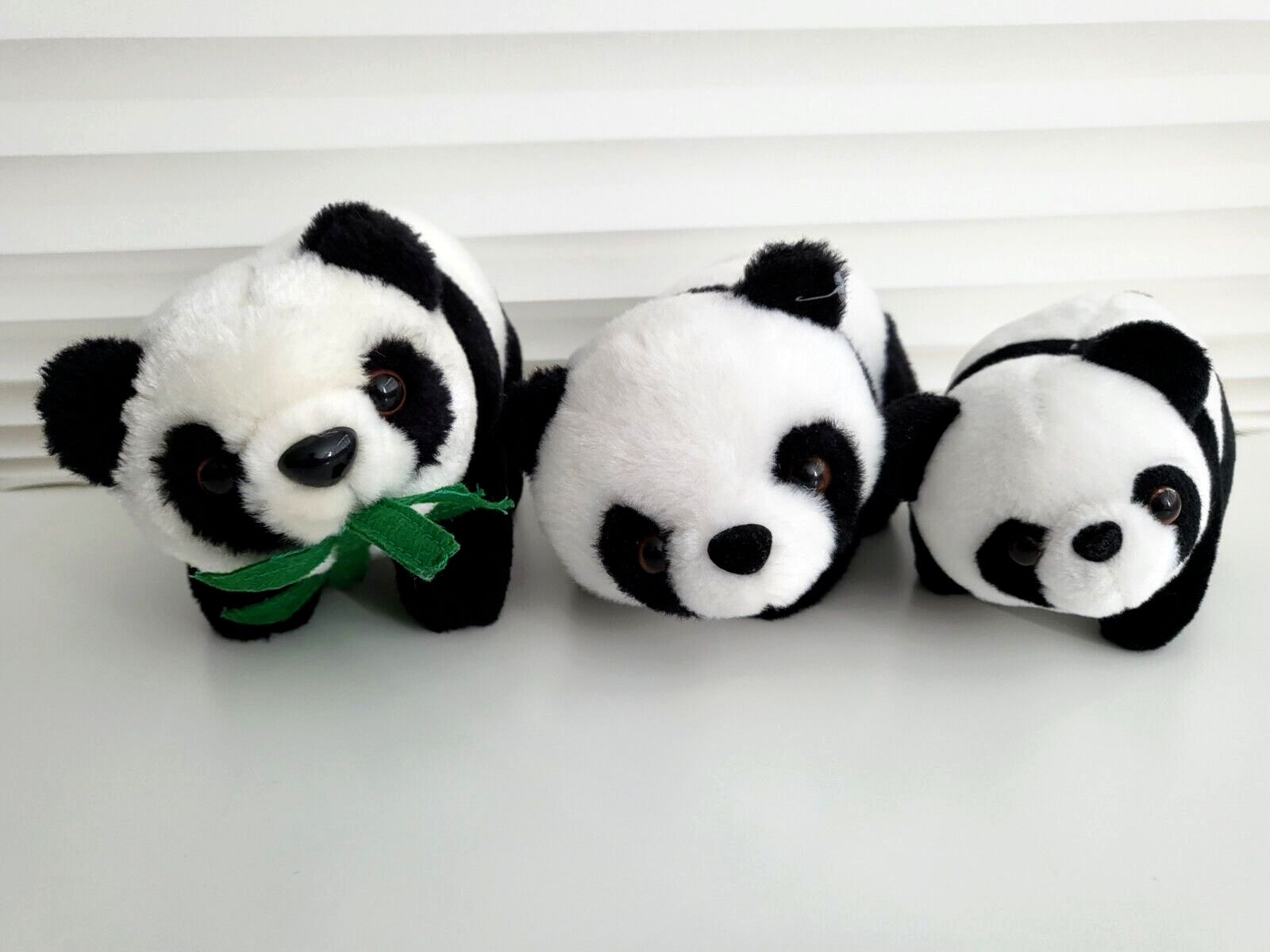 Panda Plush Bulk Lot of 3 Bears Soft Stuffed Toys River Safari Singapore Bamboo River Safari Singapore - фотография #3