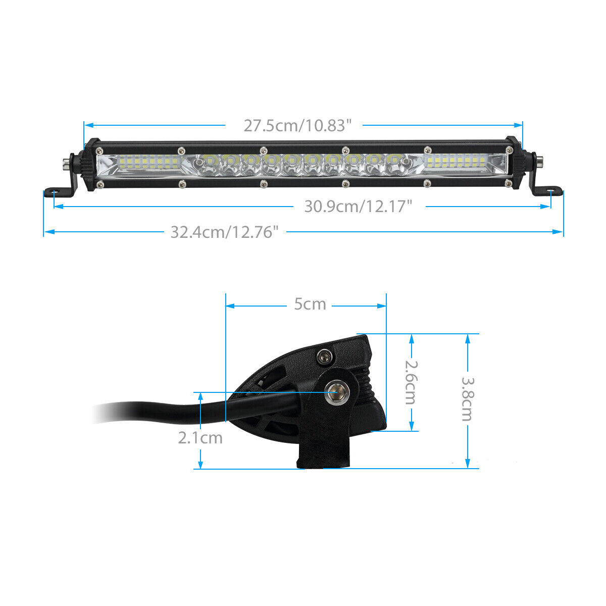 2x 12" inch 450W LED Work Light Bar Combo Spot Flood Driving Off Road SUV Boat Unbranded Does Not Apply - фотография #3