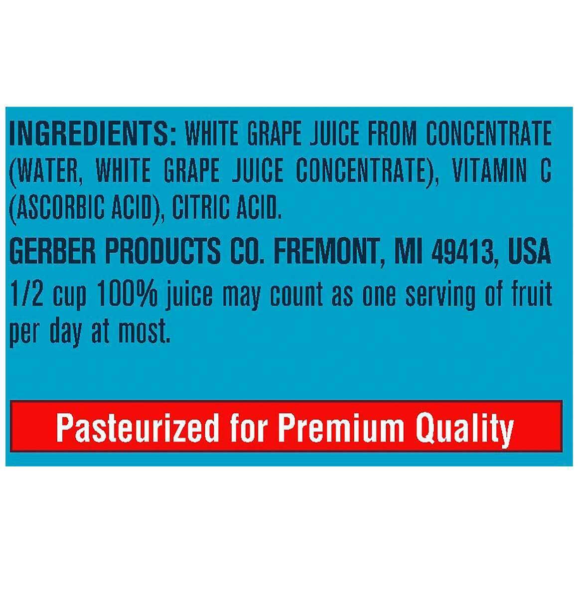 Gerber White Grape Juice From Concentrate 12+ Months Non GMO - 32 Oz - Pack of 2 Gerber Does not apply - фотография #6