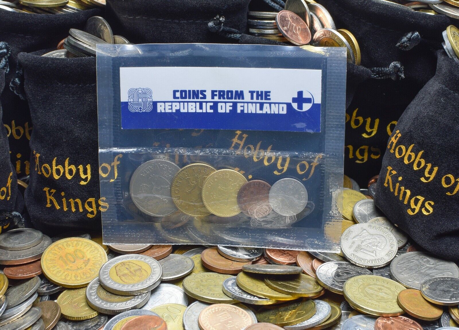 5 FINNISH COINS DIFFERENT EUROPEAN COINS FOREIGN CURRENCY, VALUABLE MONEY Без бренда - фотография #3