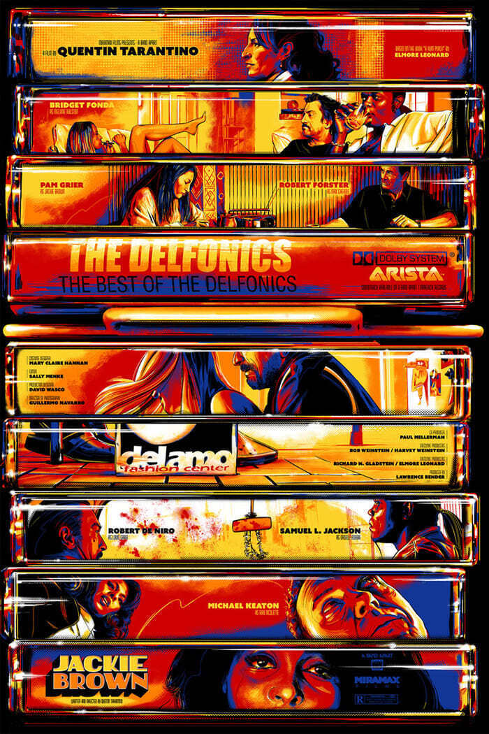 Jackie Brown Quentin Tarantino Crime Film Movie Poster Print Wall Art FAST SHIP Без бренда