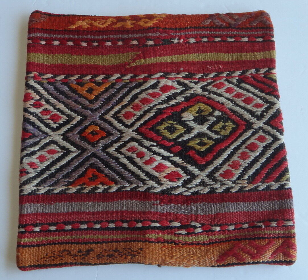 Vintage Turkish Kilim pillow cover (#120) Handmade