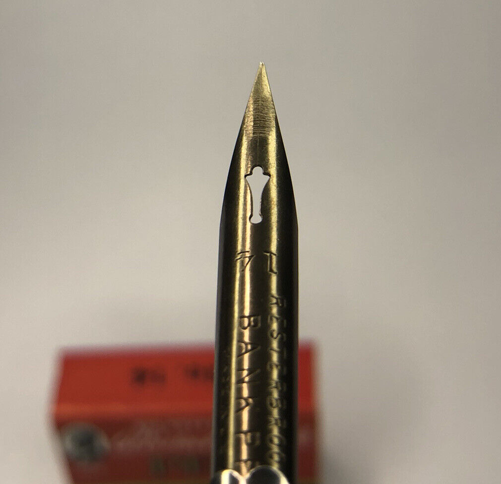 x2 NEW Vintage Esterbrook Bank Pen 14 - The Bronze Radio 914 Twin - Dip Pen Nibs Esterbrook - фотография #7
