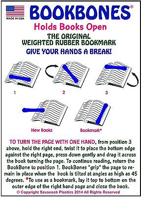 BookBone® Weighted Rubber Bookmark - Holds Books Open - RED - Made in USA BookBone UPR - фотография #4