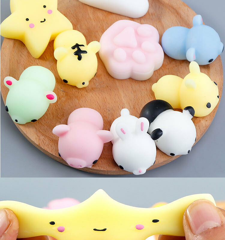 10Pcs Kids Animal Squishies Mochi Kawaii Toys Squeeze Stretch Stress Squishy Unbranded Dose Not Apply - фотография #6