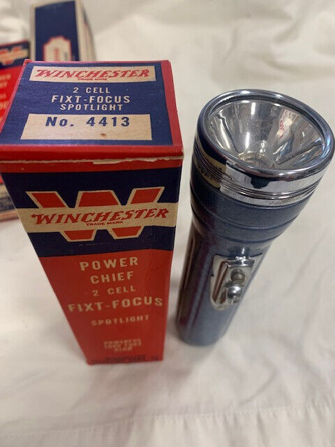 Vintage Winchester Flashlights Collectible Spotlight Reapting Arms Justrite Lot Winchester - фотография #11