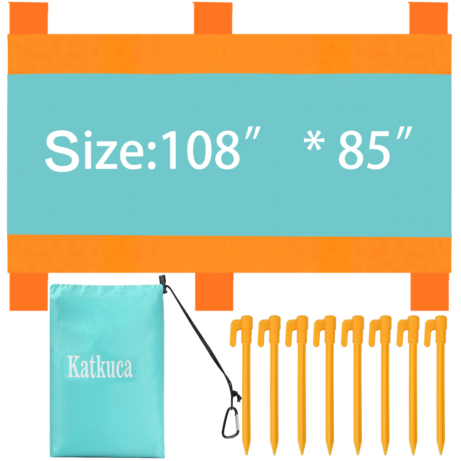 Beach Mat Picnic Pad 108x85" Outdoor Waterproof Pocket Sandproof Camping Travel VECELO - фотография #10