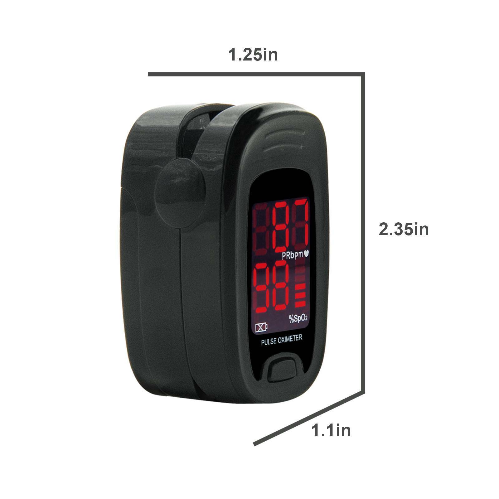 US LED Fingertip oxymeter spo2,PR monitor Blood Oxygen Pulse Oximeter,bag,rope CON-TEC 69450401 - фотография #6