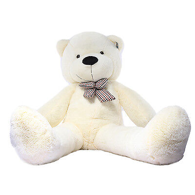 Joyfay 63in 160cm White Giant Teddy Bear Plush Toy Birthday Valentine Gift Joyfay JFTOY00068 - фотография #3