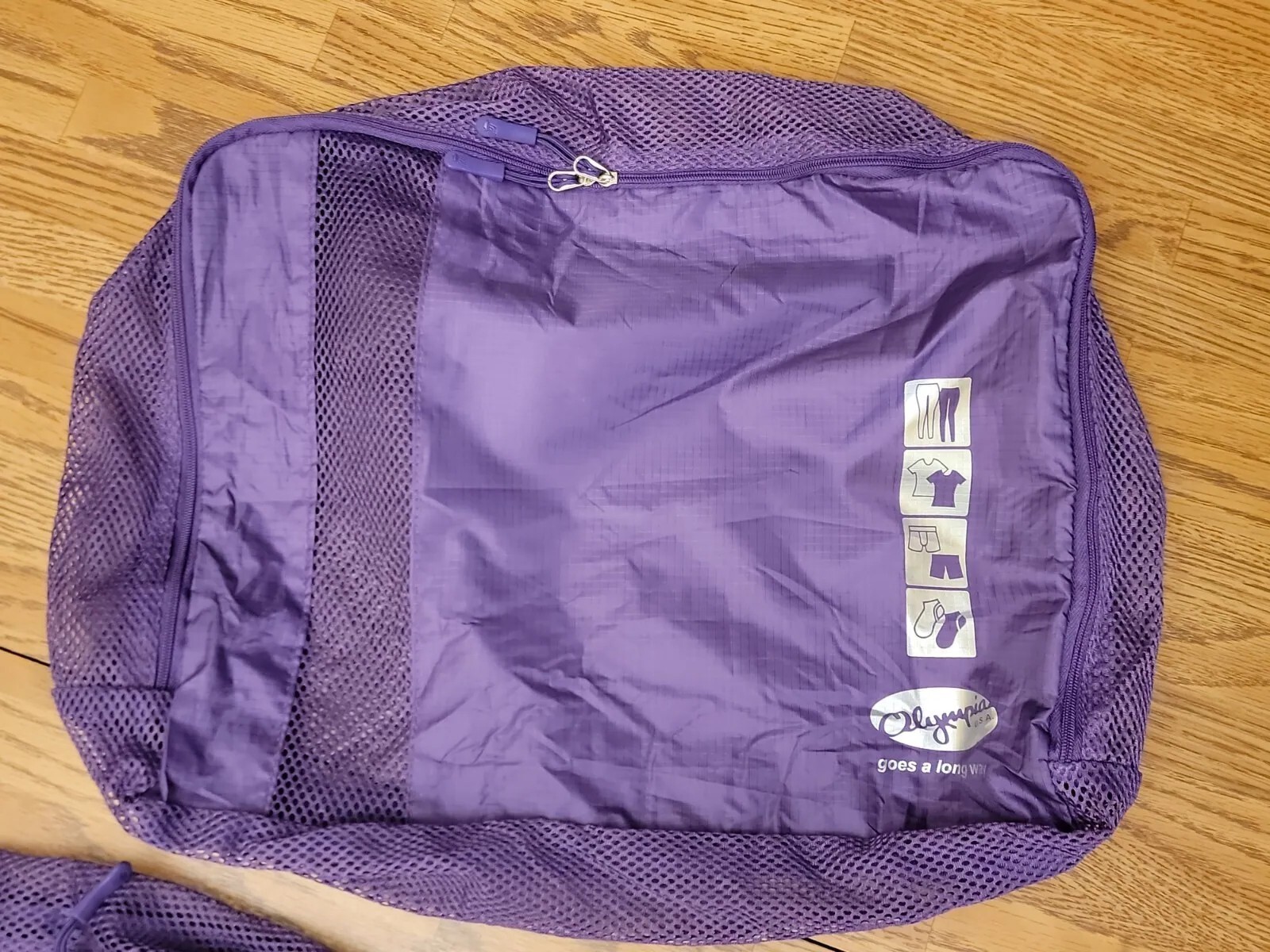 Travel Bags Olympia U.S.A. 3 Piece Packing Pouch Set Purple Travel Bags Olympia - фотография #2