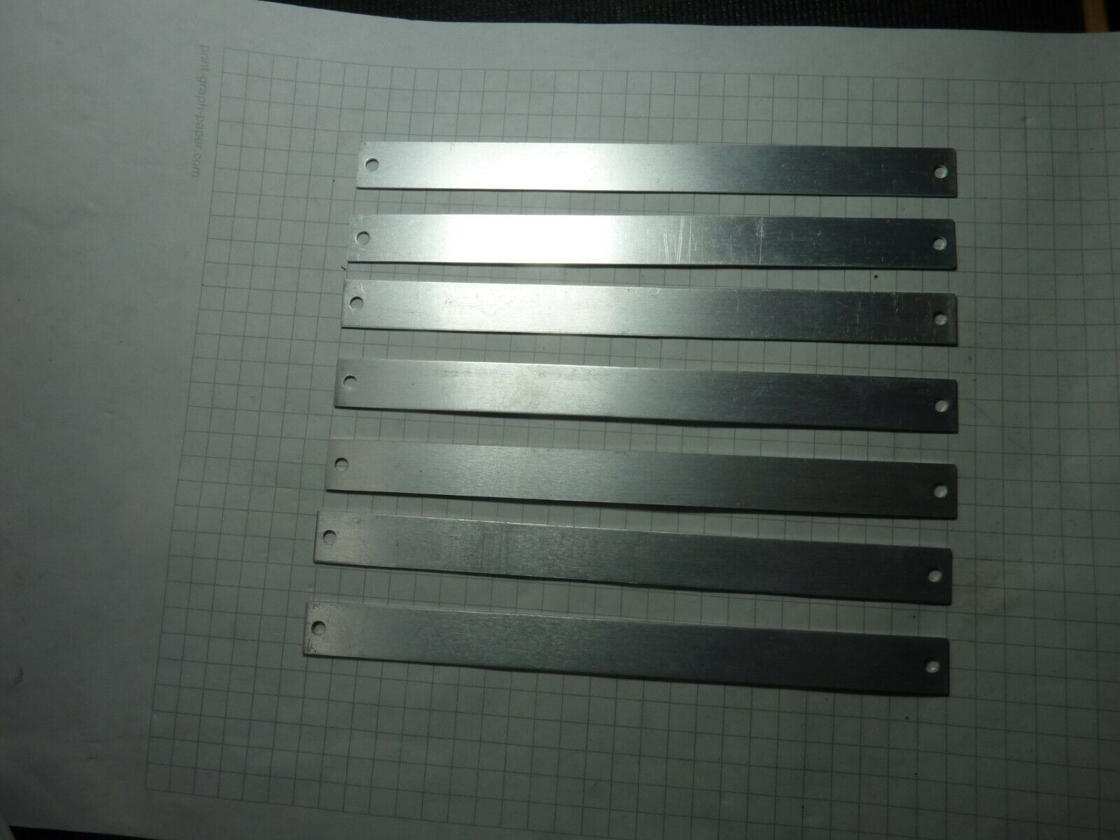 25 pcs 12.6mm x 153mm long 1mm thick  Aluminum Engraving Plate Unbranded Does Not Apply - фотография #2