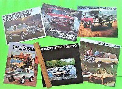 Lot of 6 1976 - 1981 PLYMOUTH TRAIL DUSTER CATALOGS Brochures 42-pgs SPORT UTE Без бренда - фотография #12