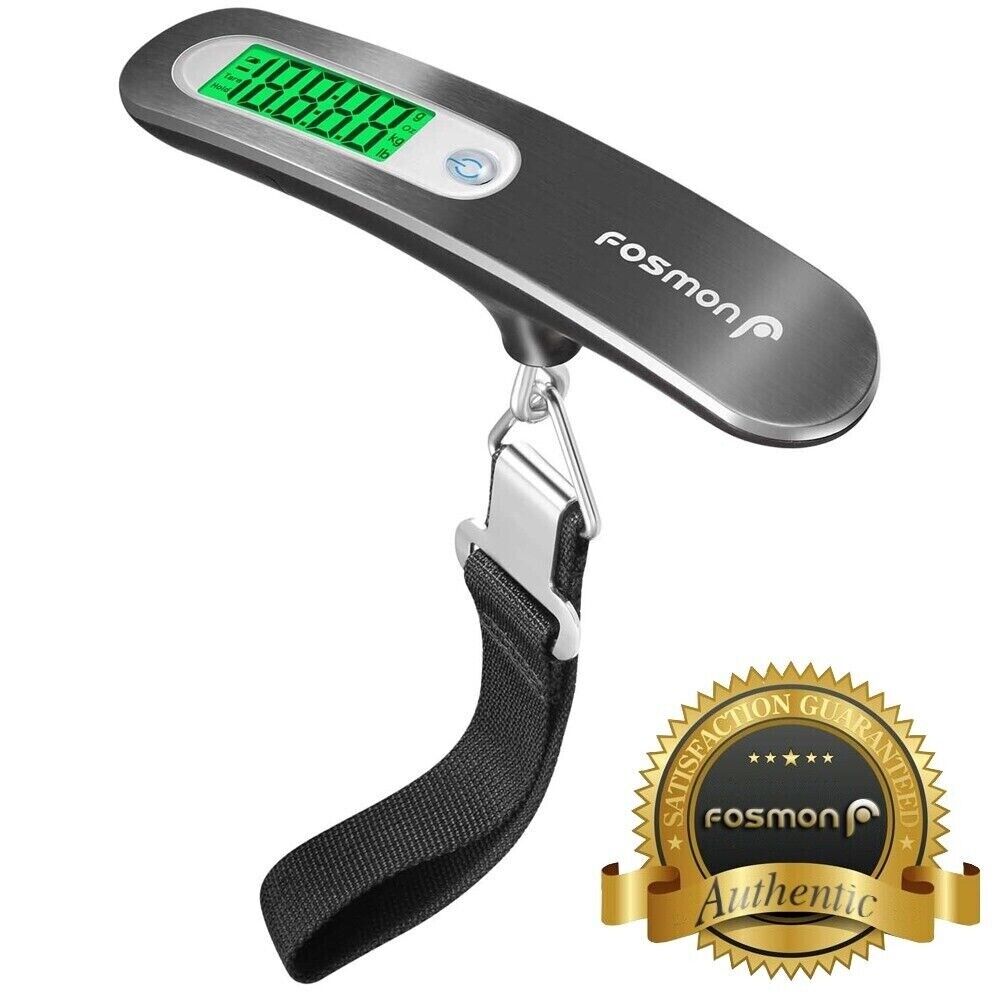 Portable Travel 110lb / 50kg LCD Digital Hanging Luggage Scale Electronic Weight Fosmon 51012HOM