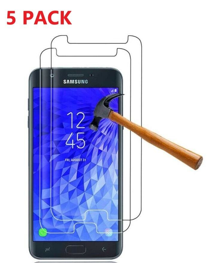 5x Tempered Glass Screen Protector For Samsung Galaxy J7 2018/Refine/Crown/Star Unbranded Does Not Apply