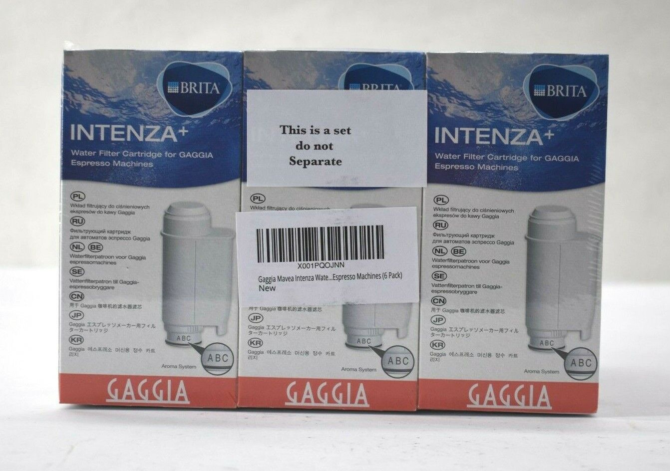 Lot Of 6 Brita Intenza Water Filter Cartridges For Maggia Espresso Machines Brita 2100141419