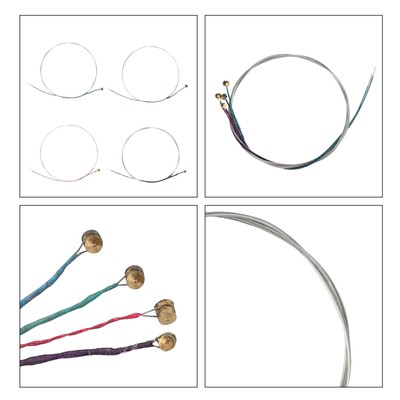2 Sets 3/4 4/4 Violin Strings Replacement E A D G Nickel Silver Wound Strings US iBrookAuction Does Not Apply - фотография #8