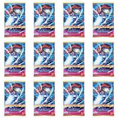 Digimon Digital Hazard Card Game - Lot of 12 Sealed Booster Packs Без бренда NOT SPECIFIED