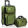 Two Piece Expandable Carry-on Bag Rolling Wheel Travel Luggage Set (15" and 21") U.S. Traveler - фотография #2