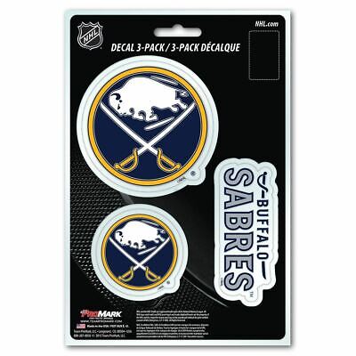 Buffalo Sabres Decals Die-Cut Auto Multi-use Stickers 3-Pack  Fanmats