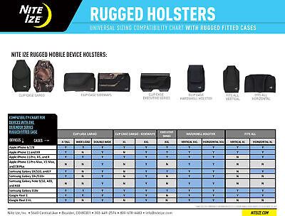 Nite Ize Clip Case Sideways Universal Rugged Holster, XL - Black (2-Pack) Nite Ize CCSXL-03-01 - фотография #5