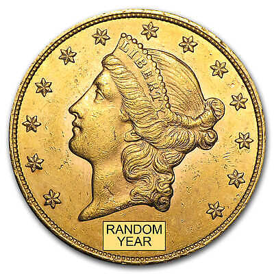 $20 Liberty Gold Double Eagle AU Random Year US Mint 132973