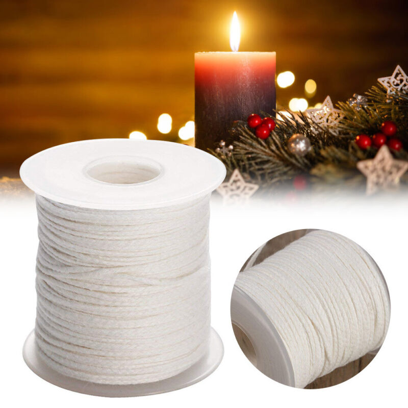 Candle Making Wicks 200 Ft Candle Wick Roll Woven Candle Wick Spool for Candle Unbranded - фотография #4