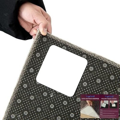 (Pack) Rug Gripper for Hardwood Floors No Damage, Carpet Tape for Area Rugs 4 Does not apply Does Not Apply - фотография #2