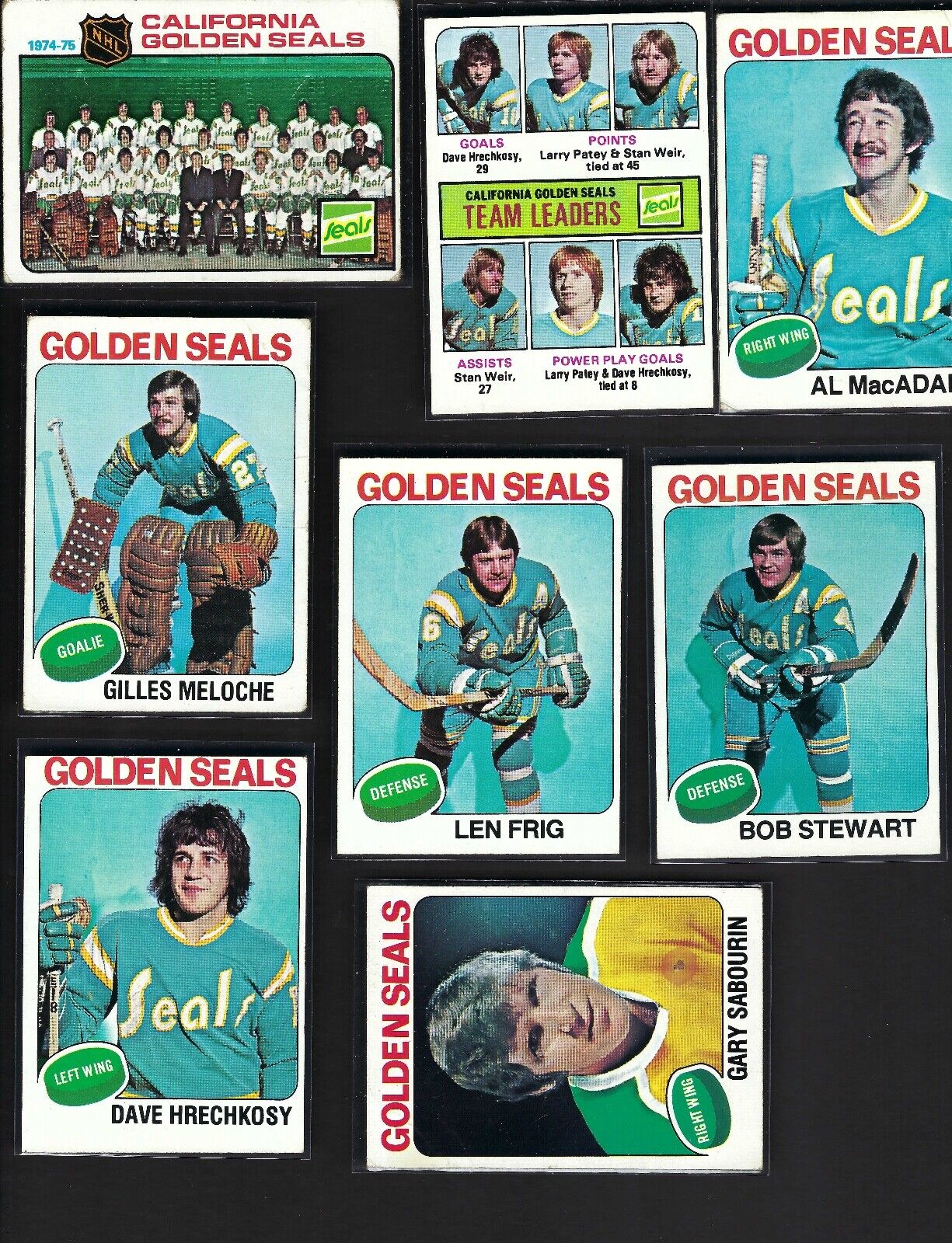 Rare 1975-76 California Golden Seals Pocket Schedule,magnet,topps cards Без бренда - фотография #5
