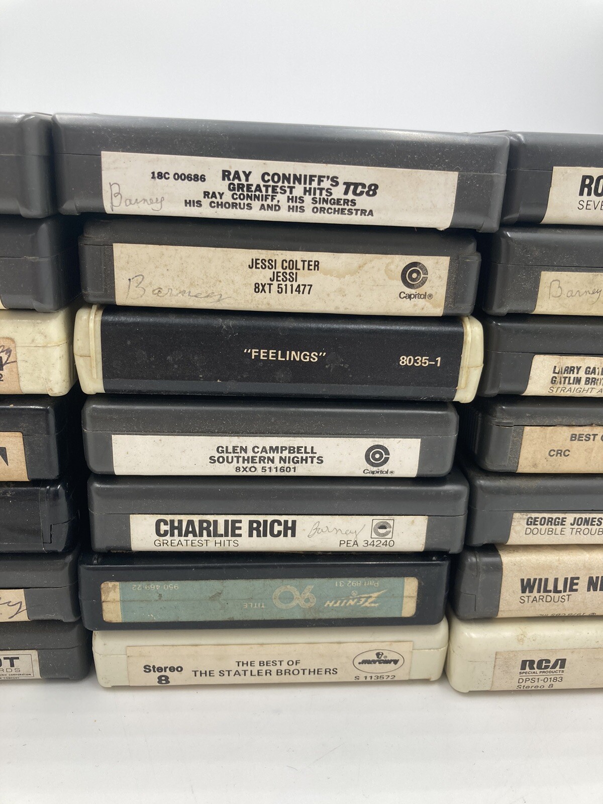 Lot of 8 Track Tape Cartridges Styx Kenny Rogers George Jones John Cougar 28 Qty Без бренда - фотография #4