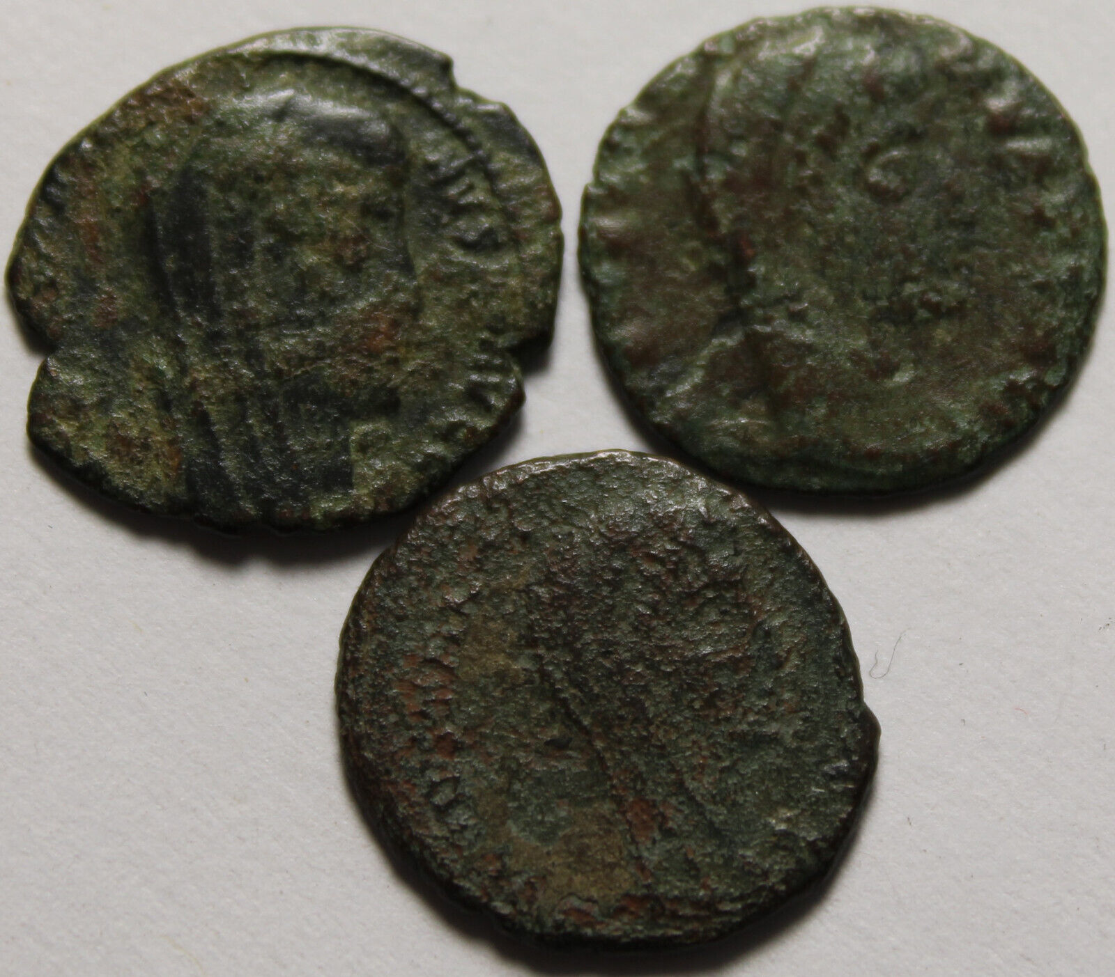 Lot genuine Ancient Roman coins veiled Constantine Victory quadriga hand of God Без бренда - фотография #4