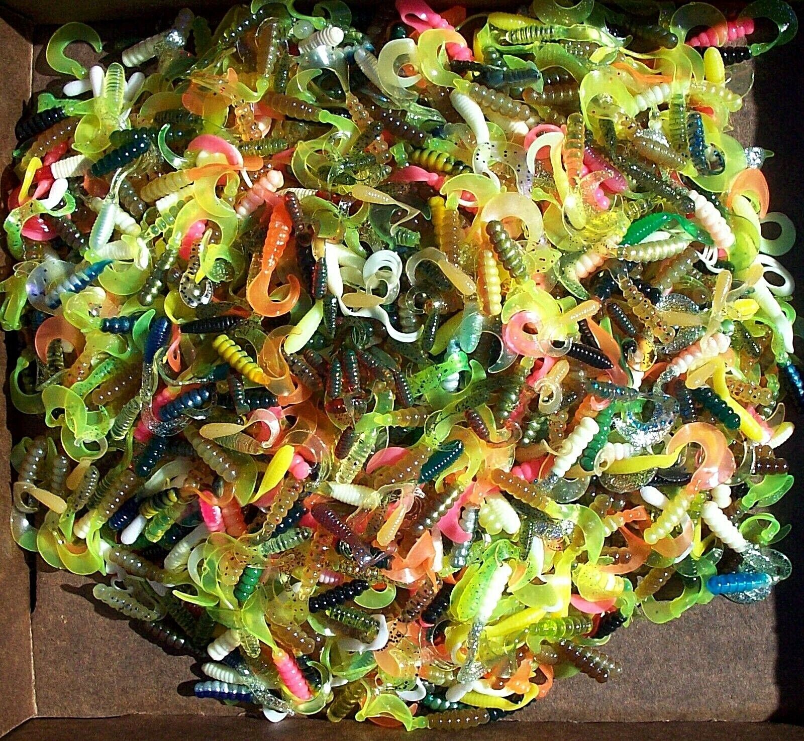 100pc PANFISH ASSORTMENT 1" to 2" SOFT PLASTIC BAITS Crappie Fishing Lures Trout All American Tournament Quality Soft Plastic Baits 100ctPanfishAsst - фотография #7