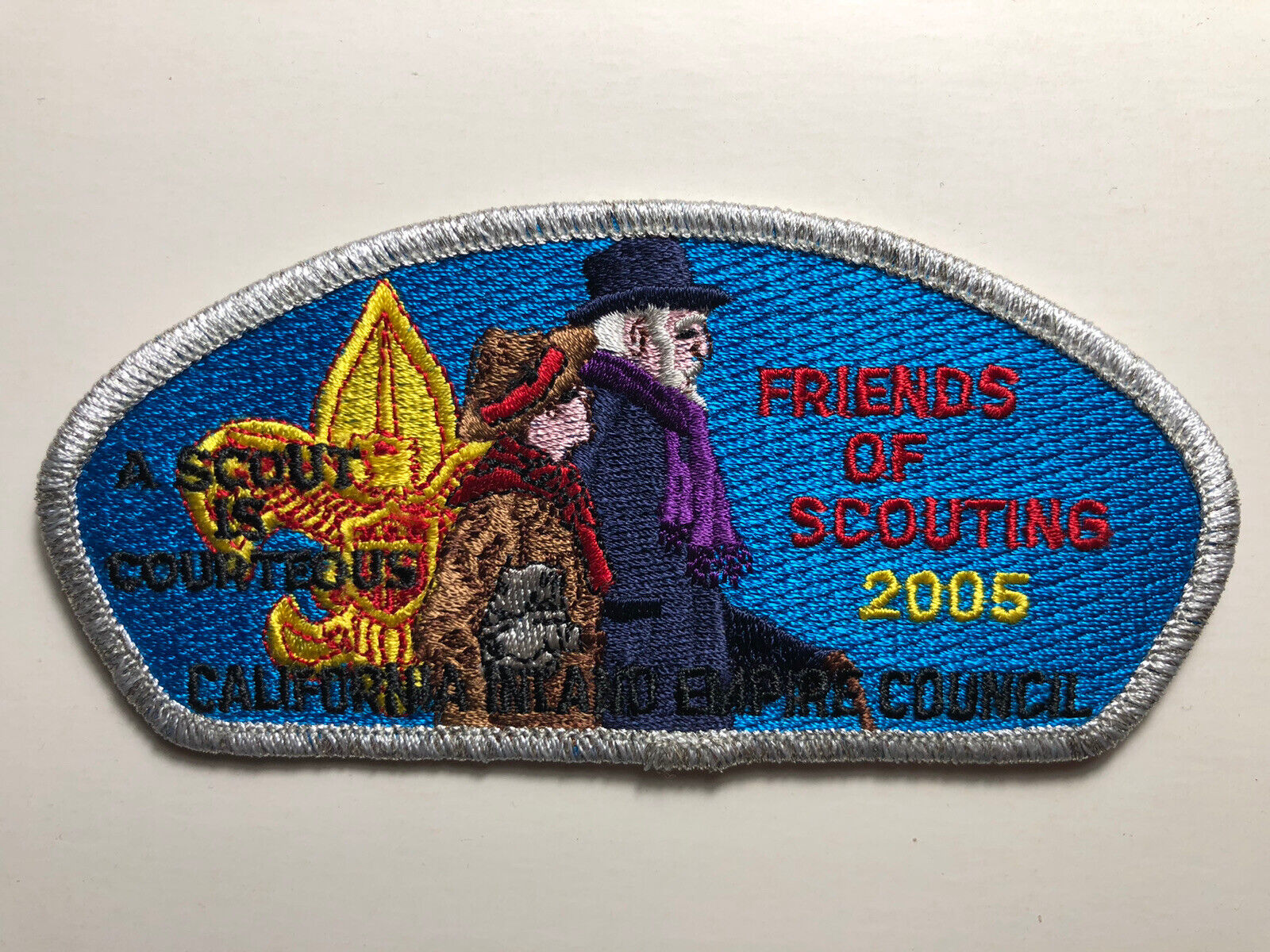 California Inland Empire Council (CIEC) Friends Of Scouting 2005 Silver Patch Без бренда