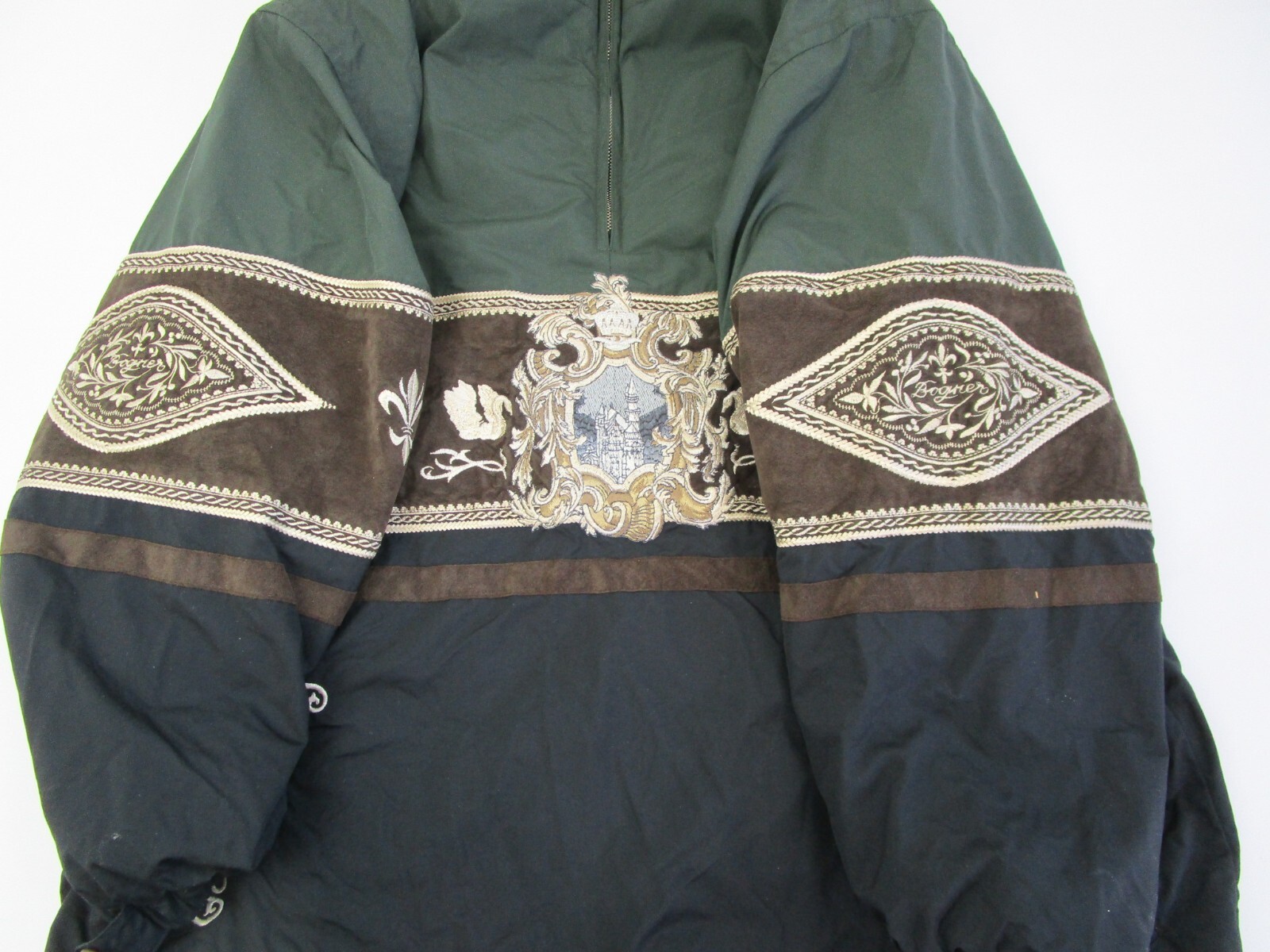 Bogner Womens Snowboarding Ski Jacket Embroidered Suede Coat Made in USA Large Bogner - фотография #5