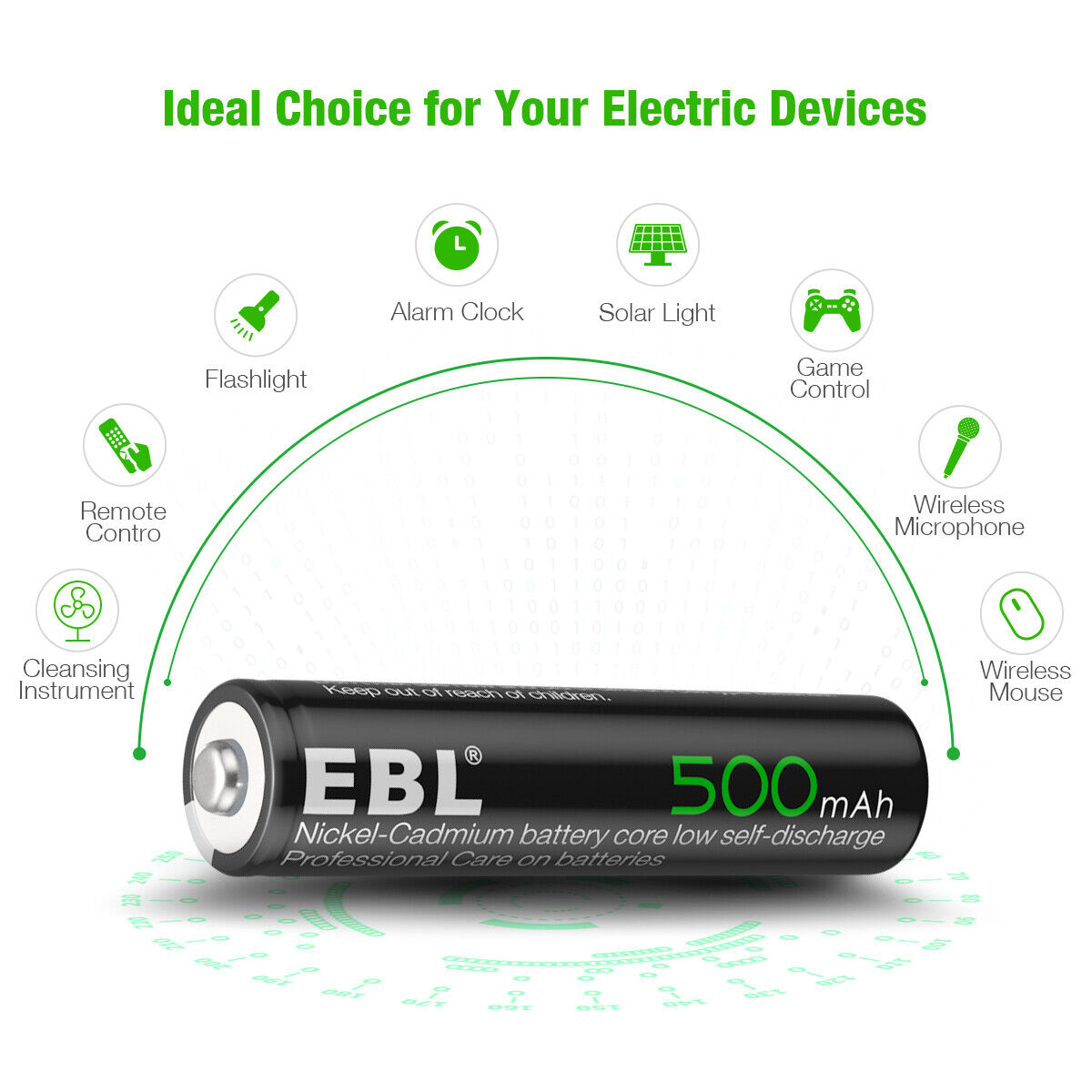 EBL AA AAA Rechargeable Batteries Ni-Mh 2800mAh 2300mAh 1100mAh 800mAh + Box Lot EBL 2A-3A-NIMH - фотография #23