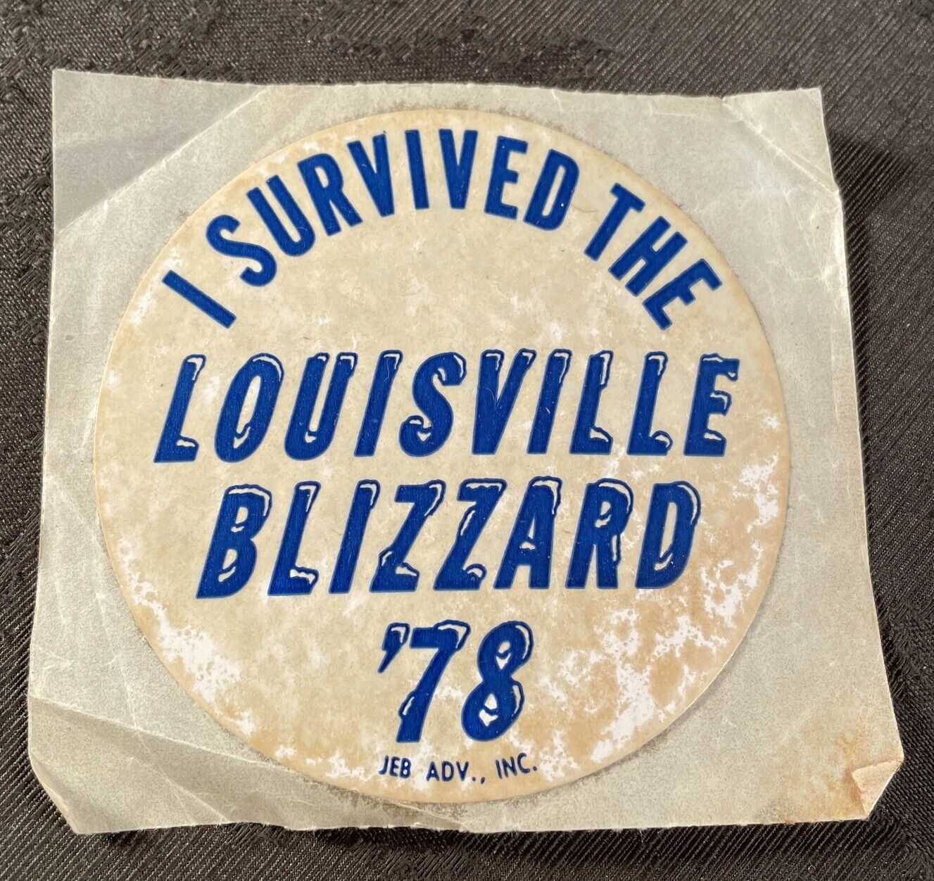 Super Rare (I Survived The Louisville Blizzard ‘78) 3” Sticker Kentucky 1978 Без бренда