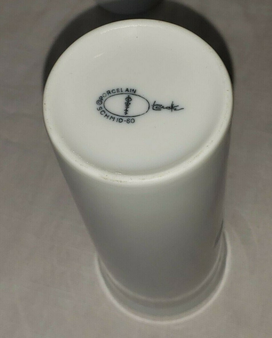 11x LaGardo Tackett Schmid 1960 Ironstone White 6" Dimpled Water Glasses, Rare SCHMID - фотография #5