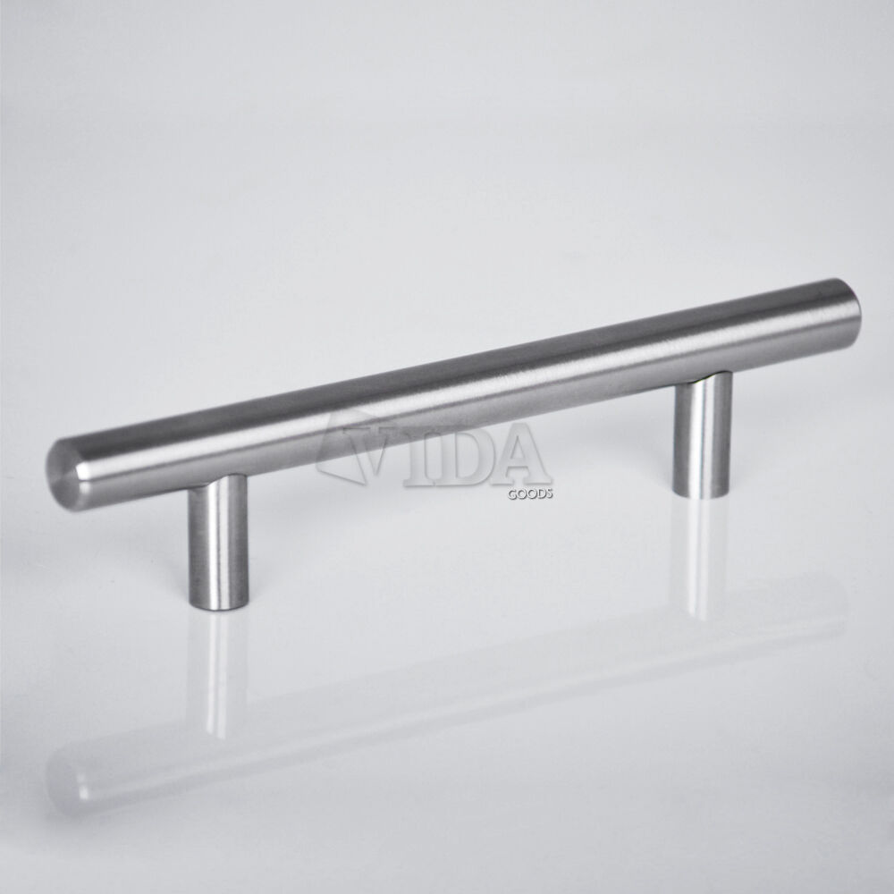 2" - 36" Solid Stainless Steel Kitchen Cabinet T Bar Handles -15+ Free Shipping  VidaGoods 1231