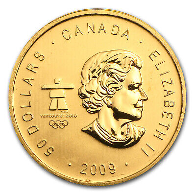 2009 Canada 1 oz Gold Maple BU (Vancouver Olympics, T'bird) Canada - Royal Canadian Mint 46163 - фотография #2