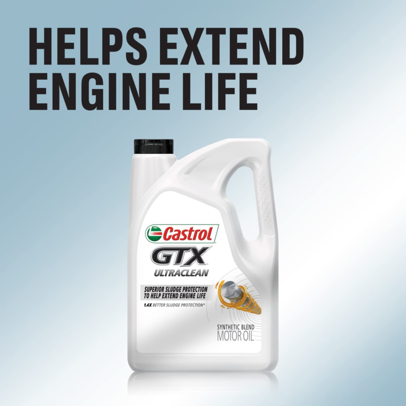 GTX Ultraclean 5W-30 Synthetic Blend Motor Oil, 5 Quarts Does not apply 03096 - фотография #5