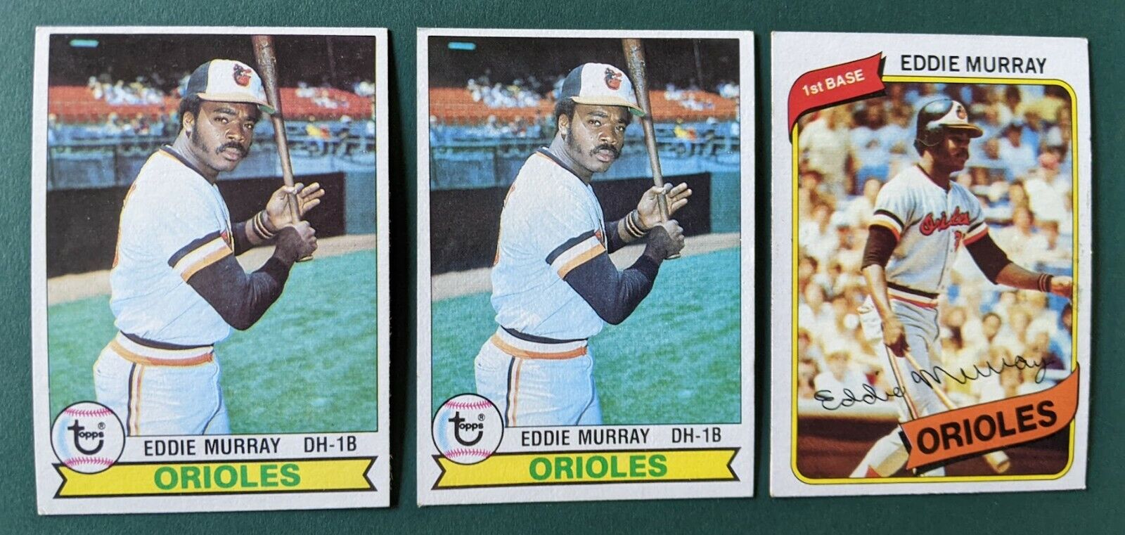 1979 1980 Topps - Eddie Murray HOF Lot of 3 Cards - Baltimore Orioles Без бренда