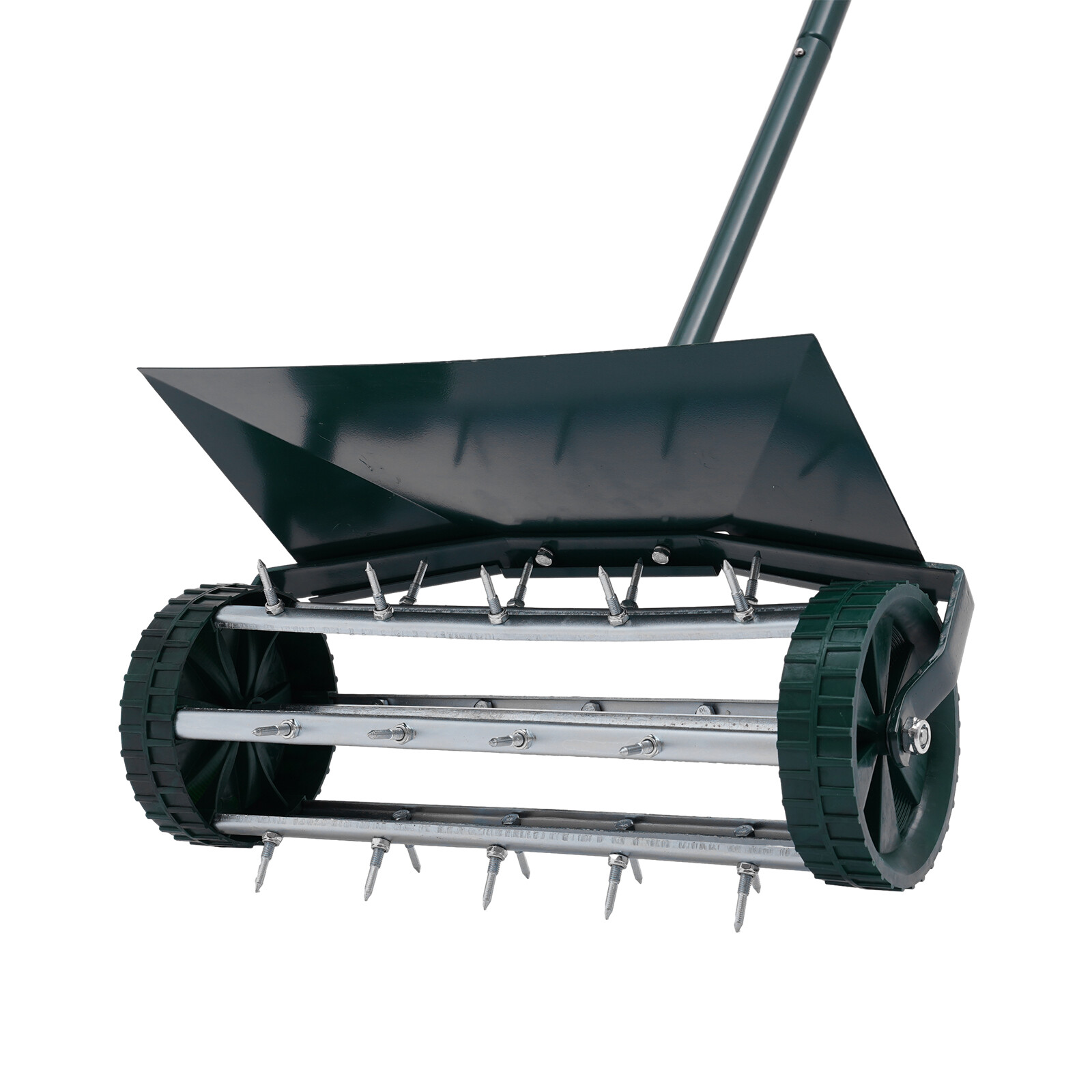 17" Rolling Lawn Aerator Garden Yard Rotary Push Tine Aerator Roller Spike  Unbranded N/A - фотография #5