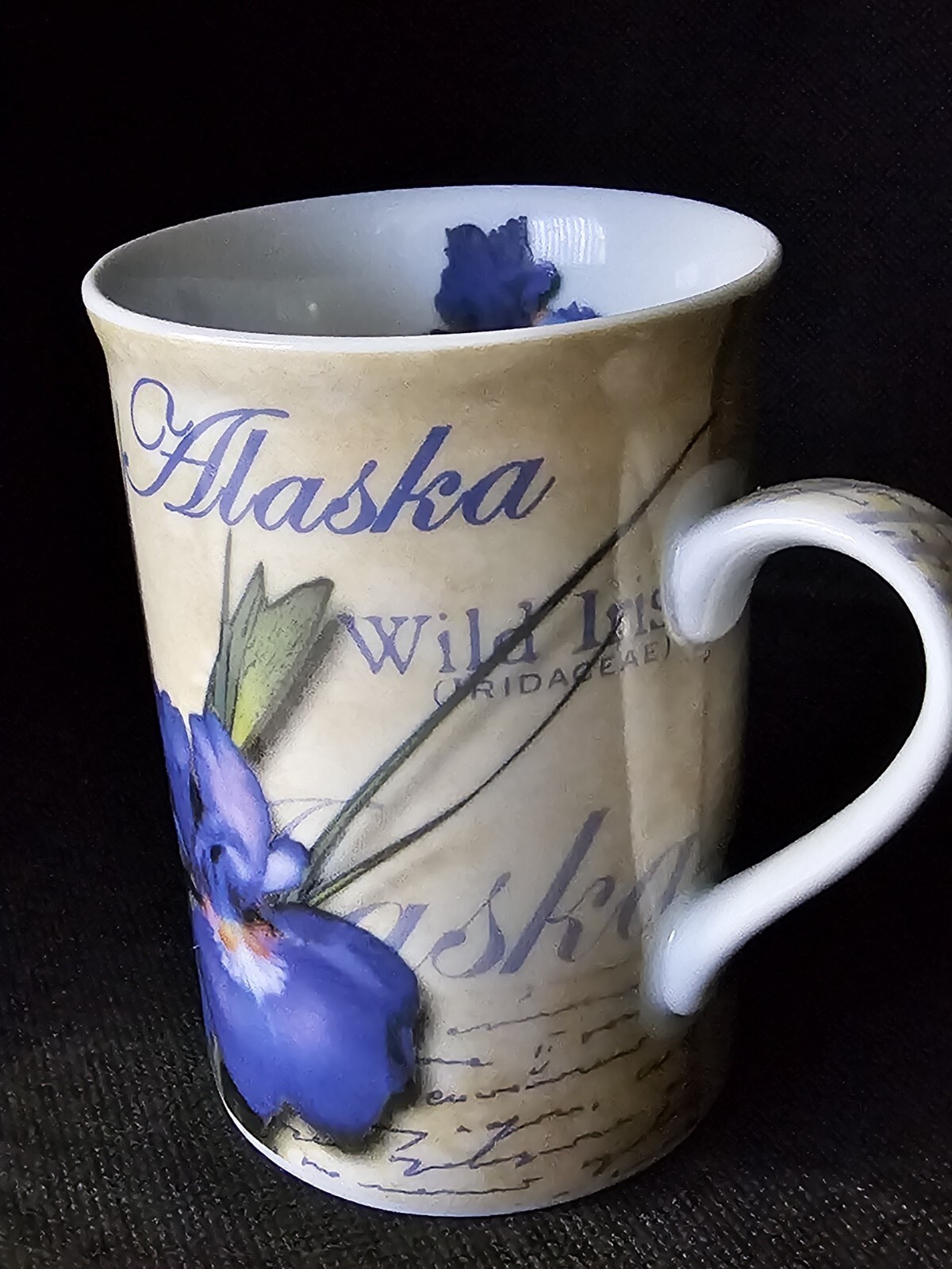 New Alaska Wild Iris Flower ceramic souvenir collector's Coffee Mug or Tea Cup  Без бренда - фотография #8