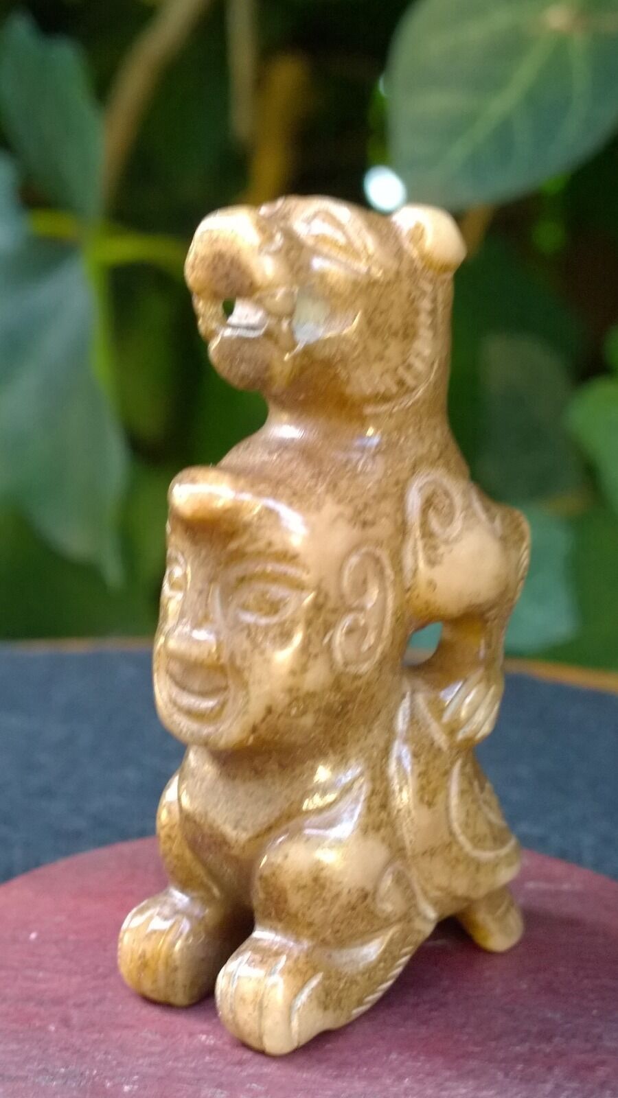 Group of Three Old Nephrite Jade Amulets Fish-Boy-Dragon Man Extra Fine Carving. Без бренда - фотография #11