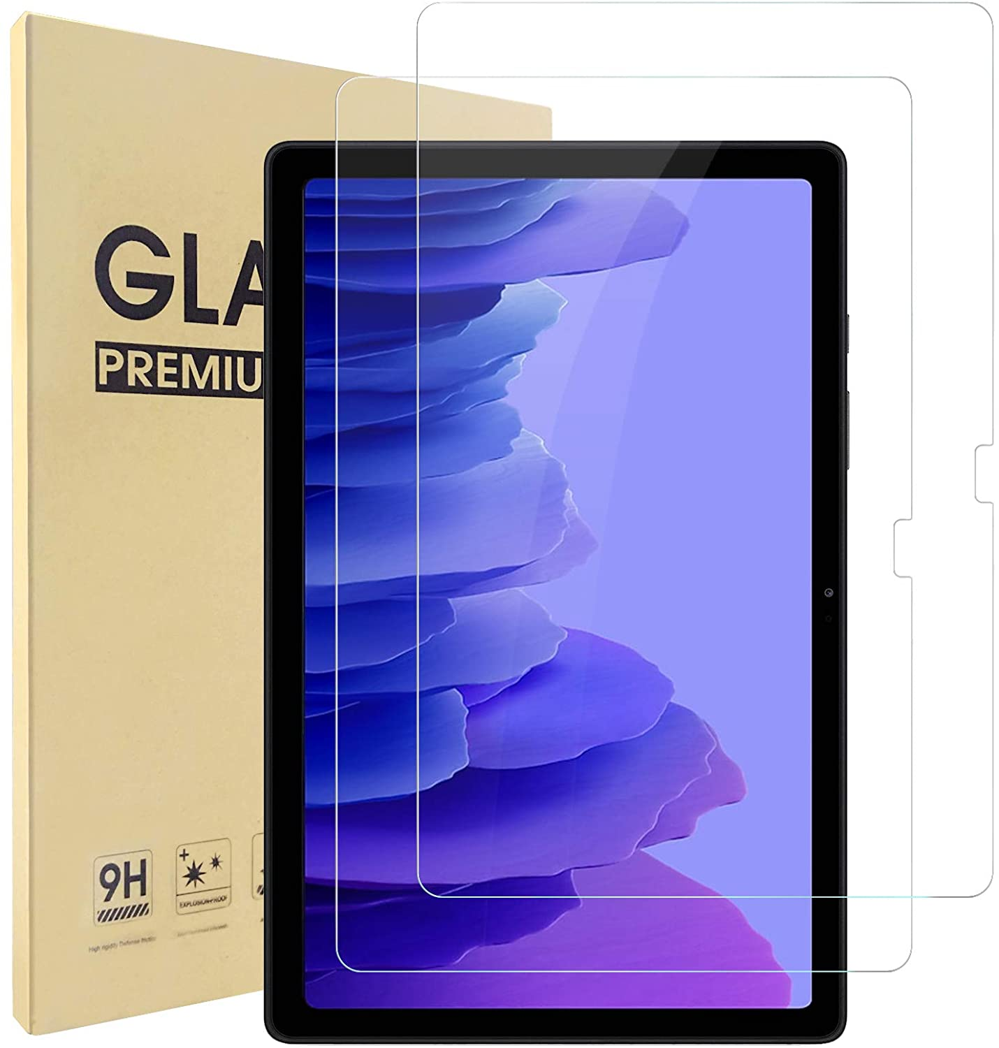 2X For Samsung Galaxy Tab A7 10.4'' 2020 SM-T500 Tempered Glass Screen Protector Unbranded Does Not Apply