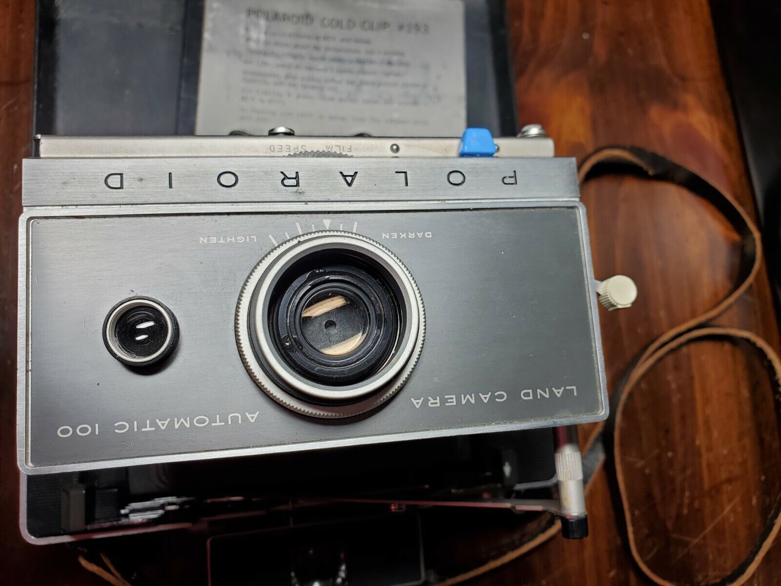 Polaroid VTG Automatic 100 Land Camera Lens Case Bundle Portrait Kit #581 1967 Polaroid 100 - фотография #10