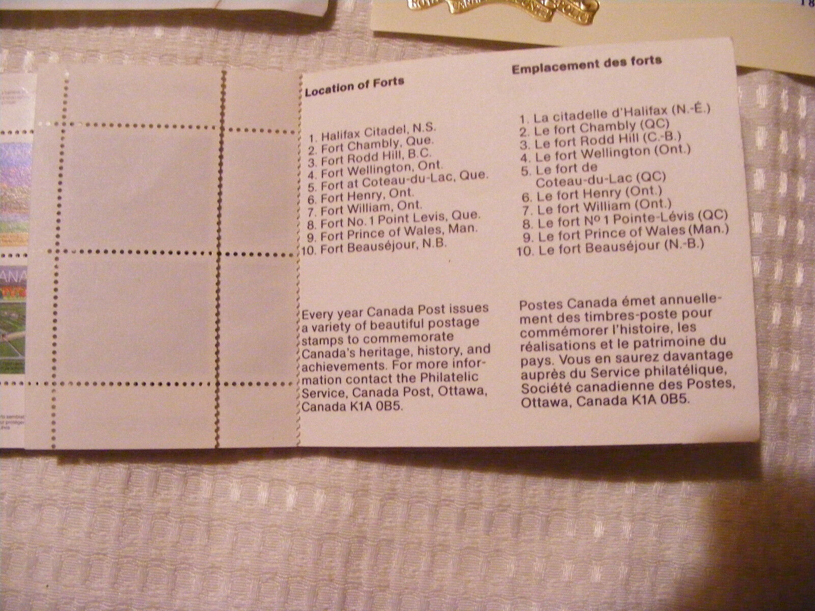 Canada (4) Miniature Sheets RCAF- Hockey-Police-Year Dragon+ 1983 Booklet Forts  Без бренда - фотография #7