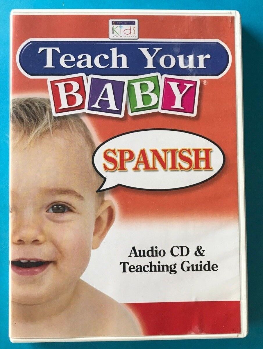 TEACH YOUR BABY SPANISH Audio CD/Teaching guide + Addt'l CD & DVD Unbranded Does Not Apply