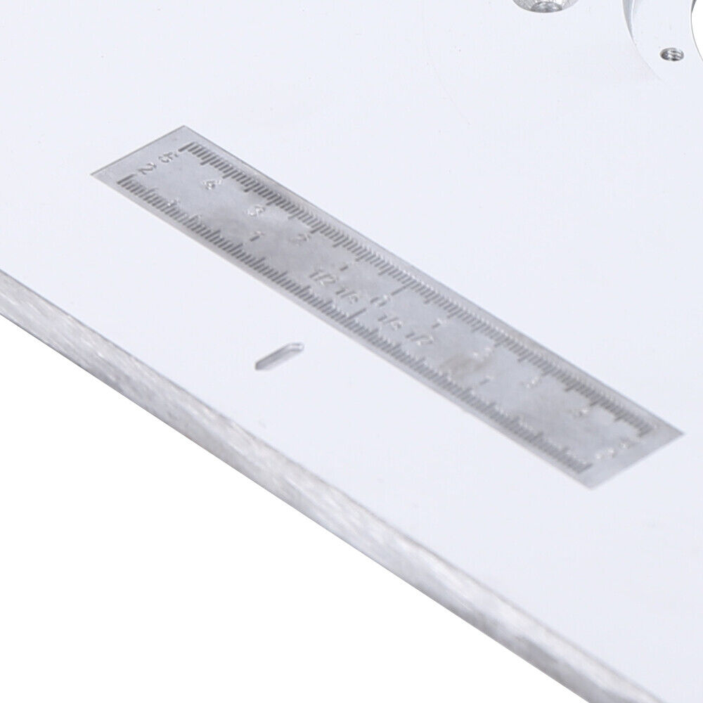 Aluminum Router Table Insert Plate w/Rings Screw For Woodworking Benches Trimmer Unbranded Does Not Apply - фотография #7